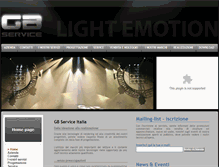 Tablet Screenshot of gbserviceitalia.com